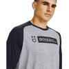 imageUnder Armour Mens Utility 34 20 TShirtSteel Full Heather 035Black