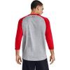 imageUnder Armour Mens Utility 34 20 TShirtSteel Full Heather 036Red