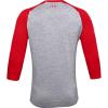 imageUnder Armour Mens Utility 34 20 TShirtSteel Full Heather 036Red