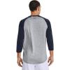 imageUnder Armour Mens Utility 34 20 TShirtSteel Full Heather 038Midnight Navy