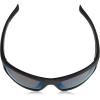 imageUnder Armour Powerbrake Wrap Sunglasses RectangularSatin Black  Ua Tuned Shoreline Polarized Ansi
