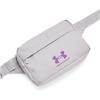 imageUnder Armour Unisex Adult Loudon Lite Waistband Crossbody014 Halo Gray  Castlerock  Provence Purple