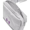 imageUnder Armour Unisex Adult Loudon Lite Waistband Crossbody014 Halo Gray  Castlerock  Provence Purple
