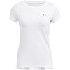 imageUnder Armour Womens HeatGear Armour ShortSleeve TShirt102 White   Black