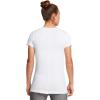 imageUnder Armour Womens HeatGear Armour ShortSleeve TShirt102 White   Black