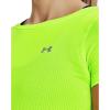 imageUnder Armour Womens HeatGear Armour ShortSleeve TShirt369 Lime Surge   Iridescent