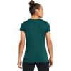 imageUnder Armour Womens HeatGear Armour ShortSleeve TShirt449 Hydro Teal   White
