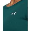 imageUnder Armour Womens HeatGear Armour ShortSleeve TShirt449 Hydro Teal   White