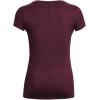 imageUnder Armour Womens HeatGear Armour ShortSleeve TShirt600 Dark Maroon   Iridescent