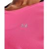 imageUnder Armour Womens HeatGear Armour ShortSleeve TShirt640 Pink Punk   Metallic Silver