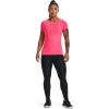 imageUnder Armour Womens HeatGear Armour ShortSleeve TShirt683 Pink Shock   Iridescent