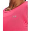 imageUnder Armour Womens HeatGear Armour ShortSleeve TShirt683 Pink Shock   Iridescent