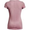 imageUnder Armour Womens HeatGear Armour ShortSleeve TShirt697 Pink Elixir   Iridescent