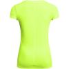 imageUnder Armour Womens HeatGear Armour ShortSleeve TShirt731 Highvis Yellow   Black