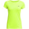 imageUnder Armour Womens HeatGear Armour ShortSleeve TShirt731 Highvis Yellow   Black