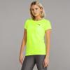 imageUnder Armour Womens HeatGear Armour ShortSleeve TShirt731 Highvis Yellow   Black
