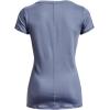 imageUnder Armour Womens HeatGear Armour ShortSleeve TShirt767 Aurora Purple   Metallic Silver