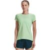 imageUnder Armour Womens HeatGear Armour ShortSleeve TShirtAqua Foam 335Metallic Silver
