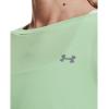 imageUnder Armour Womens HeatGear Armour ShortSleeve TShirtAqua Foam 335Metallic Silver