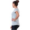 imageUnder Armour Womens HeatGear Armour ShortSleeve TShirtAtlas Green 189Metallic Silver
