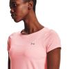 imageUnder Armour Womens HeatGear Armour ShortSleeve TShirtBeta Tint 658Metallic Silver