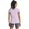 imageUnder Armour Womens HeatGear Armour ShortSleeve TShirtCrystal Lilac 570Metallic Silver