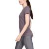 imageUnder Armour Womens HeatGear Armour ShortSleeve TShirtFlint 033Metallic Silver