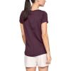 imageUnder Armour Womens HeatGear Armour ShortSleeve TShirtLevel Purple 569Metallic Silver
