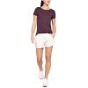 imageUnder Armour Womens HeatGear Armour ShortSleeve TShirtLevel Purple 569Metallic Silver