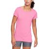 imageUnder Armour Womens HeatGear Armour ShortSleeve TShirtLipstick 691Metallic Silver