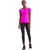 imageUnder Armour Womens HeatGear Armour ShortSleeve TShirtMeteor Pink 660Metallic Silver
