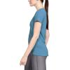 imageUnder Armour Womens HeatGear Armour ShortSleeve TShirtMobile Blue 485Metallic Silver