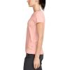 imageUnder Armour Womens HeatGear Armour ShortSleeve TShirtPeach Frost 845Metallic Silver