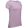 imageUnder Armour Womens HeatGear Armour ShortSleeve TShirtPink Fog 694Metallic Silver