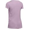 imageUnder Armour Womens HeatGear Armour ShortSleeve TShirtPink Fog 694Metallic Silver