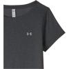 imageUnder Armour Womens HeatGear Armour ShortSleeve TShirtPitch Gray Light Heather 012Metallic Silver