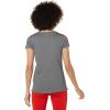 imageUnder Armour Womens HeatGear Armour ShortSleeve TShirtPitch Gray Light Heather 012Metallic Silver