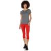 imageUnder Armour Womens HeatGear Armour ShortSleeve TShirtPitch Gray Light Heather 012Metallic Silver