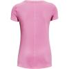 imageUnder Armour Womens HeatGear Armour ShortSleeve TShirtPlanet Pink 680Metallic Silver