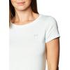 imageUnder Armour Womens HeatGear Armour ShortSleeve TShirtSeaglass Blue 403Metallic Silver