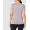 imageUnder Armour Womens HeatGear Armour ShortSleeve TShirtSlate Purple 585Metallic Silver