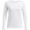 imageUnder Armour Womens Heatgear Longsleeve TShirt101 White   Black