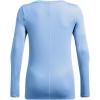 imageUnder Armour Womens Heatgear Longsleeve TShirt466 Horizon Blue   White