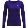 imageUnder Armour Womens Heatgear Longsleeve TShirt468 Sonar Blue   Iridescent