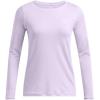 imageUnder Armour Womens Heatgear Longsleeve TShirt535 Salt Purple   White