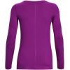 imageUnder Armour Womens Heatgear Longsleeve TShirt573 Mystic Magenta   Metallic Silver