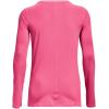 imageUnder Armour Womens Heatgear Longsleeve TShirt640 Pink Punk   Metallic Silver