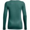 imageUnder Armour Womens Heatgear Longsleeve TShirt722 Coastal Teal   Iridescent