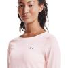 imageUnder Armour Womens Heatgear Longsleeve TShirtBeta Tint 658Metallic Silver