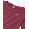 imageUnder Armour Womens Heatgear Longsleeve TShirtCinna Red 688Metallic Silver
